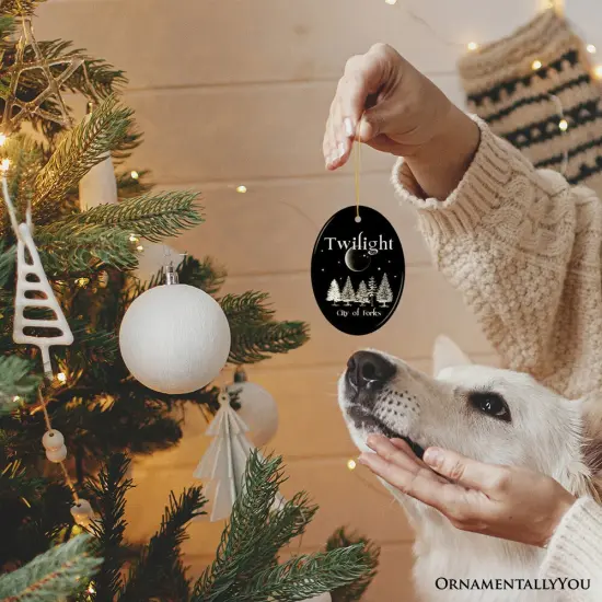 Twilight City of Forks Ornament, Teenage Girl Christmas Gift {6}