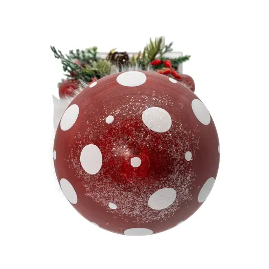 Kurt Adler 9-Inch Wooden Mushroom Santa Nutcracker {5}