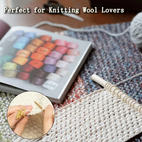 8 Adjustable Peacock Crochet Rings {3}