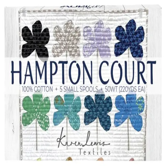 Aurifil Hampton Court Thread Set by Karen Lewis | (5 50wt Cotton Small Spools.) {2}