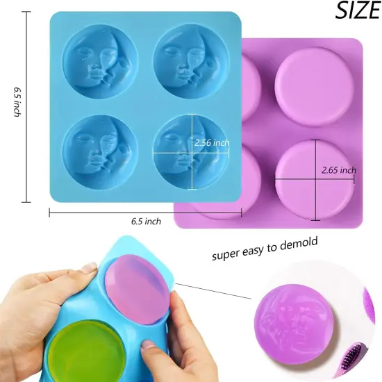 2 Pcs Silicone Soap Molds {3}