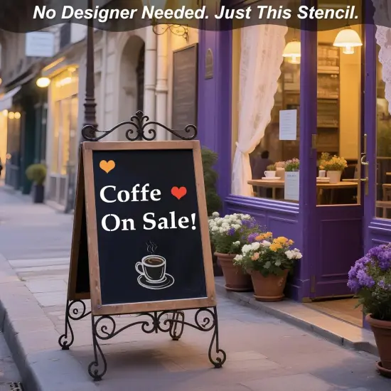 Letter Stencils for Painting, 65PCS Alphabet Stencils {4}