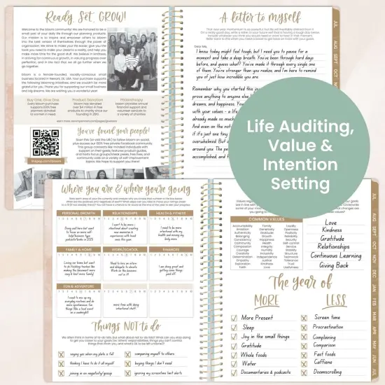 bloom daily planners 2025-26 Academic Planner, Soft Cover, 8.5" x 11", Ocean Oasis {5}