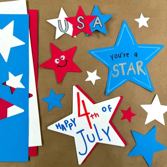 241 Pieces Star Cutouts, 2-Sided US Made Card Stock Punch {5}