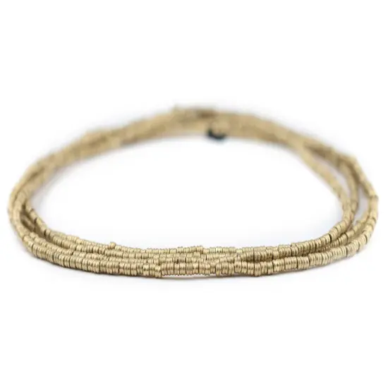 The Bead Chest Brass Double Heishi Beads (2mm) {3}