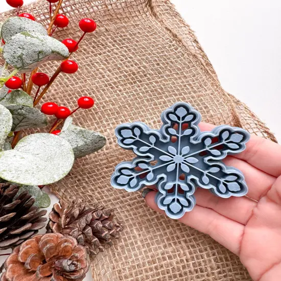 Scandinavian Folk Christmas Ornament Clay Cutters | Snowflake | Ornament {6}