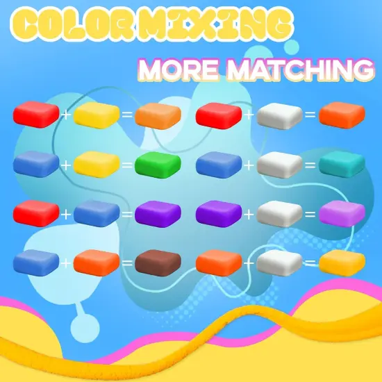 Air Dry Clay - 64 Pack Modeling Clay Kit with 3 Sculpting Tools,Safe & Non-Toxic,DIY Magic Toys Gift for Boys,Girls,Kids - 32 Colors {4}