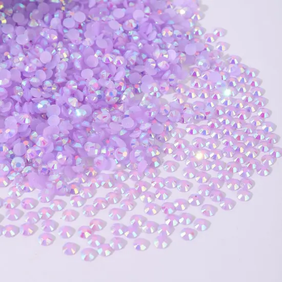 4000pcs Resin AB Flatback Rhinestones for Nails - Purple {2}