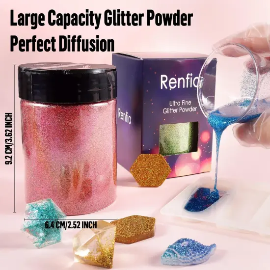 Holographic Ultra Fine Glitter Powder - Laser Silver {4}