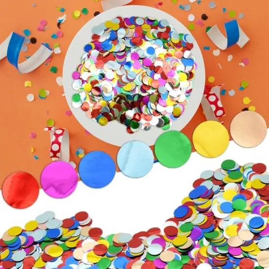 Multicolor Metallic Foil Confetti(0.59 inch) {2}