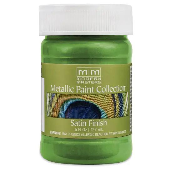 Modern Masters Metallic Paint - Green Apple, 177 ml jar {1}