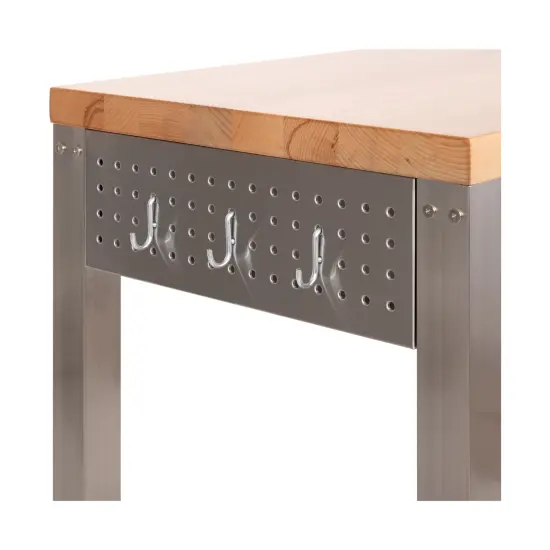 Seville Classics HOME Worktable Cart, 30" W x 20" D x 36" H {4}