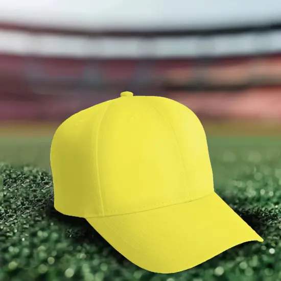 Port Authority&reg; Solid Enhanced Visibility Cap, Fluorescent Polyester Cap with Hook and Loop Closure Safety Yellow {6}