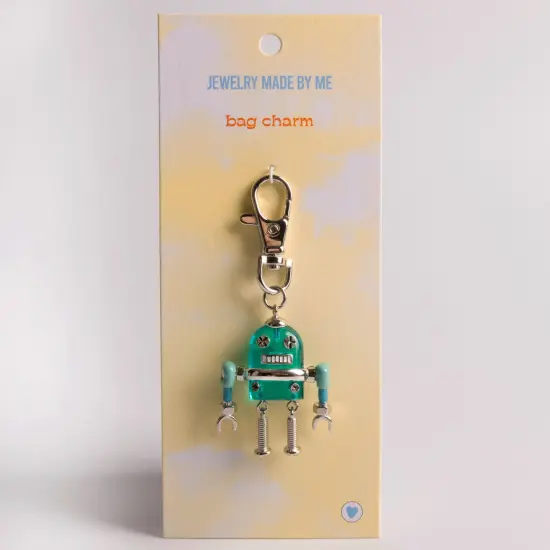 Moveable Robot Bag Charm Clip {1}
