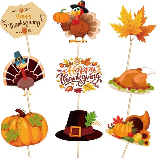 Thanksgiving Cupcake Toppers {1}
