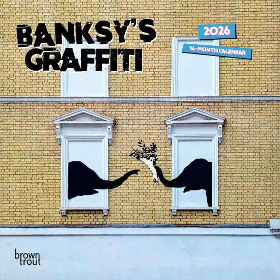 Banksy's Graffiti OFFICIAL | 2026 7 x 14 Inch (Hanging) Monthly Mini Wall Calendar {1}