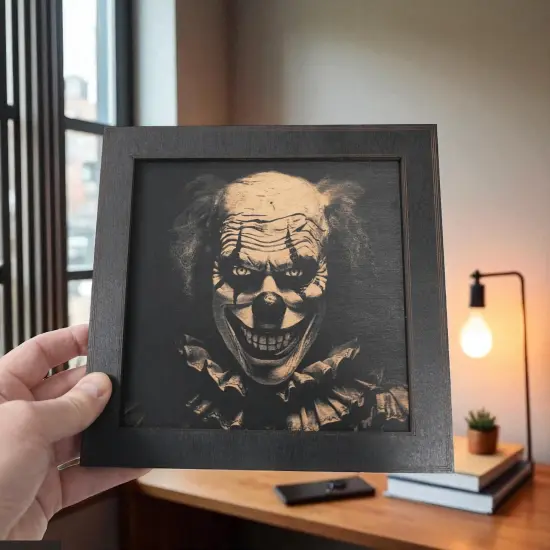 Framed Art - CUSTOM - Halloween Clown {3}