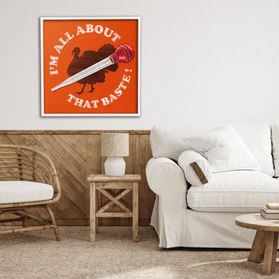 All About That Baste Framed Giclee Art Gray {8}