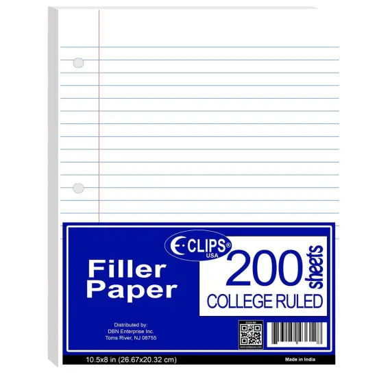 Filler Paper College-Ruled &ndash; 200 Sheets &ndash; 24 Packs {1}