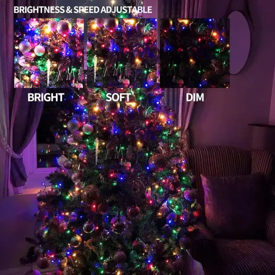 Color Changing Christmas String Lights - 66FT, 200 LED (RGB) {2}