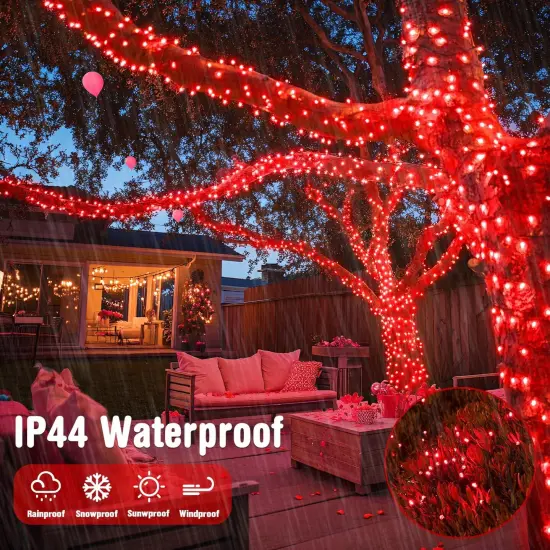 250 LED Red String Lights {4}