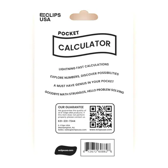 Pocket Calculator, 8 Functions, Solar Powered &ndash; 36 Ct {4}
