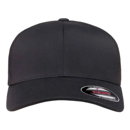 Flexfit&reg; Ultrafiber Mesh Cap Black {1}