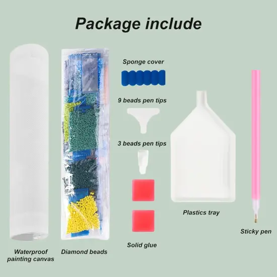 5D Colorful Elk Diamond Art Painting Kits for Adults,Animals Diamond Art for Beginners, DIY Full Drill Diamond Art Painting(12X12 inch) {5}