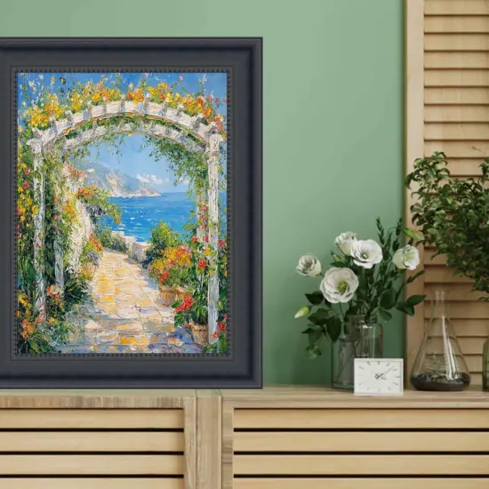 Contemporary Scoop Black Picture Frame 11x11 frame {6}