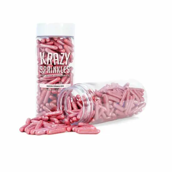 Metallic Rose Gold Rods Sprinkles {2}