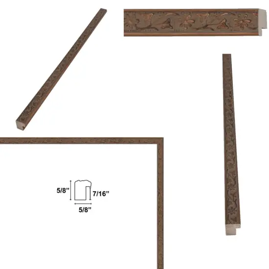 Slim Silver Pewter Leaf Floral Star Picture Frame 36x48 frame {4}