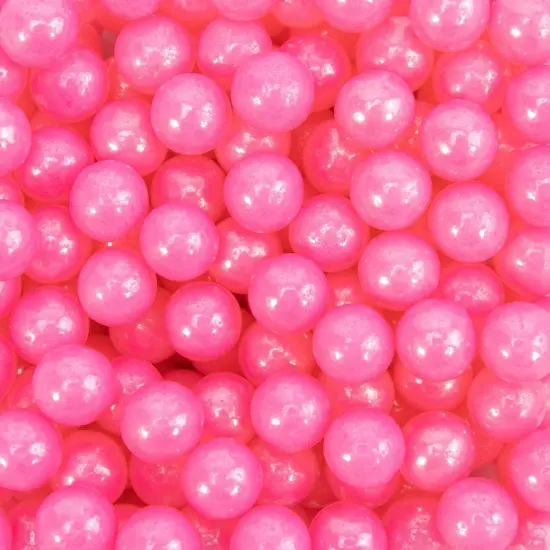 Krazy Sprinkles - Pink Pearl 8mm Beads (1/2 Cup, 1x Jar) for Cakes, Ice Cream & Cookies {1}