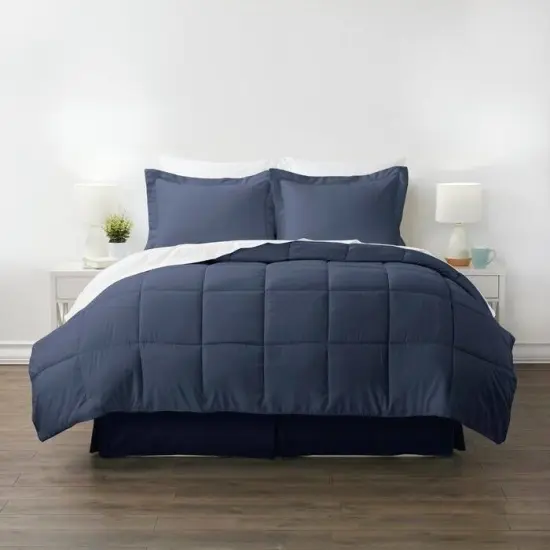 Soft Stain Resistant Microfiber Comforter Set with Baffle-Box Design and Machine Washable {1}