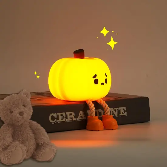 Cute Pumpkin Night Light {1}