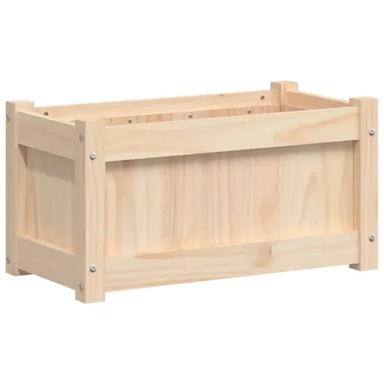 vidaXL Garden Planter 23.6"x12.2"x12.2" Solid Wood Pine {2}