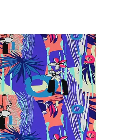 Miami Vice Flamingos Printed Spandex {2}