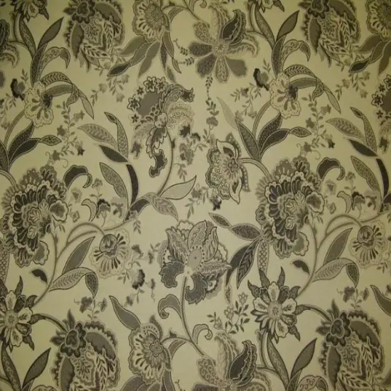 Mask Patterned Upholstery & Drapery Fabric Granite {1}