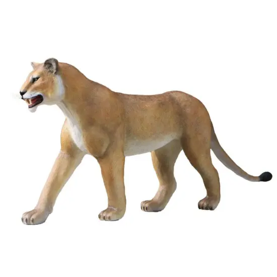 Lioness Walking Life Size Statue {1}