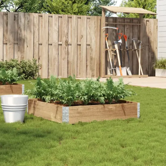 vidaXL Garden Planter 39.4x39.4 Solid Pine Wood {1}