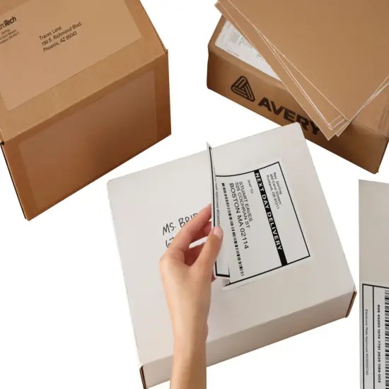 Avery TrueBlock Shipping Labels, Laser, 2 x 4 Inches, White, Pack of 2500 {3}