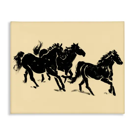 Stupell Industries Horses in Motion Run Canvas, design by Victoria Barnes {1}