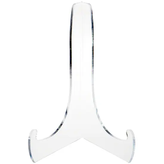 Plymor Clear Acrylic 60-Degree Angle Easel With Shallow Support Ledges, 12" H x 9" W x 8.25" D {3}