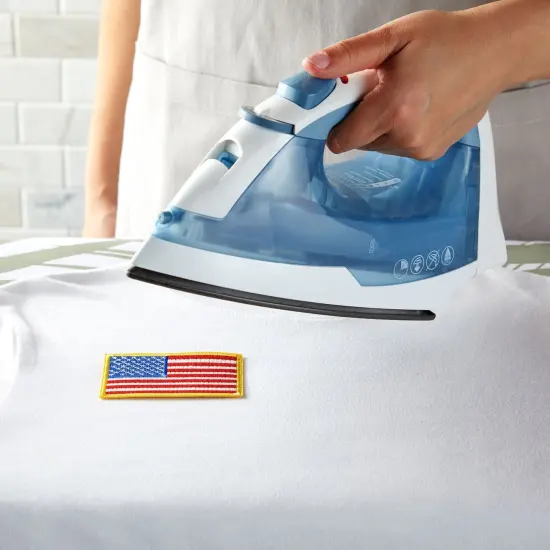 24 Pack of Iron On American Flag Patches for Patriotic Accessories, Embroidered USA Patch Set for Clothing Multicolor {3}