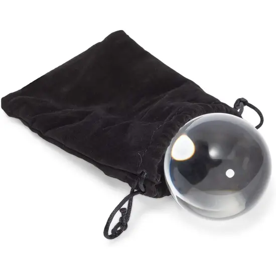 2 Pack Clear Acrylic Fushigi Juggling Balls with Velvet Bag for Beginners {6}