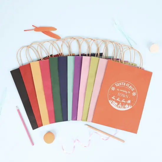 36pcs Paper Gift Bags with Handles Bulk {3}