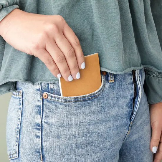 12 Pack Small Pocket Notepad, Kraft Paper Cover To Do List Notebook, Memo, Top Bound, 64 Lined Pages Each (2.7x4.5 In) Brown {4}