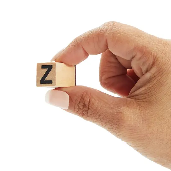 60-Piece Wood Alphabet Stamp Set, Upper and Lowercase Letters with Symbols, Rubber Stamps, DIY Projects, Arts and Crafts, Scrapbooking Brown {5}