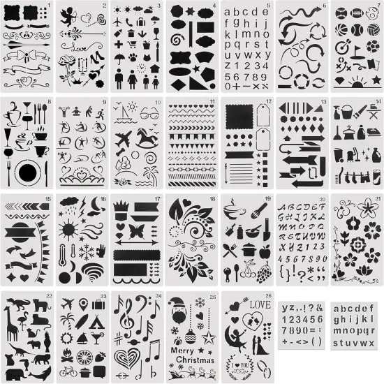 112Pcs Wood Burning Tips - Pyrography Wood Burning Kit Includes Wood Burning Tips Only Wood Burning Letters Wood Burning Stencils and Patterns for Embossing Carving DIY Adults Crafts Beginners {3}