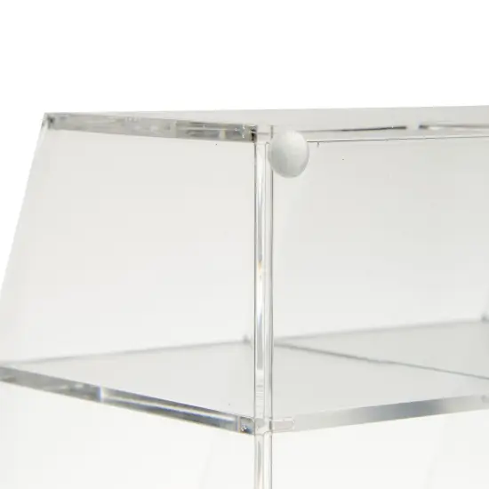 7 Compartment Desktop Organizer, Clear Acrylic Pen Holder (8.7 x 6.5 x 4.52 In) {4}