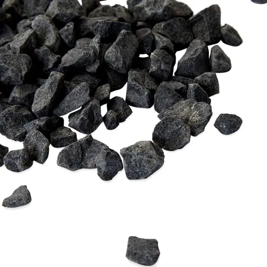 Decorative Rocks for Planters, Vase, Fish Tank, and Terrariums, Black, 2lbs {5}